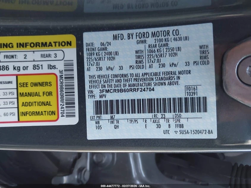 Ford Bronco 1.5l Sport Big Bend, снимка 9 - Автомобили и джипове - 53924088