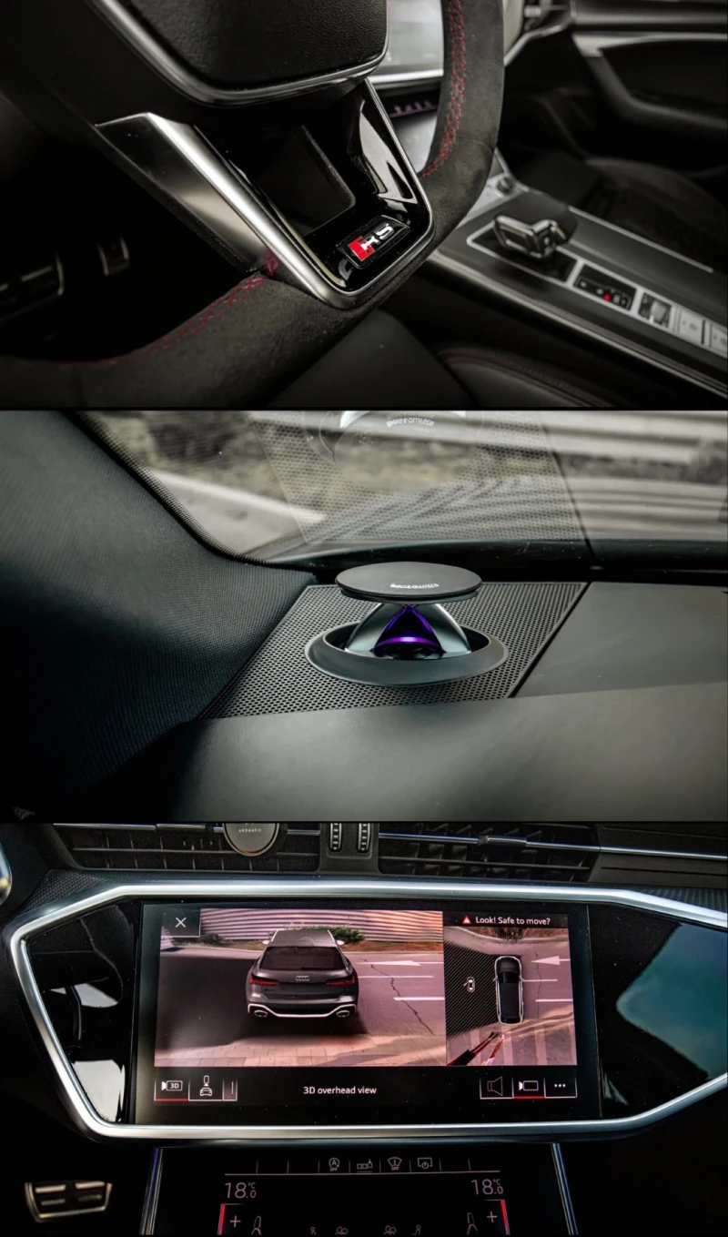 Audi Rs6 CERAMIC/Led/Head Up/Soft/Stage 2/360/B&O, снимка 15 - Автомобили и джипове - 51022767