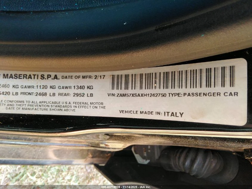 Maserati Ghibli 3.0L V-6 DI, DOHC, VVT, TURBO, 345HP Rear Wheel - изображение 9