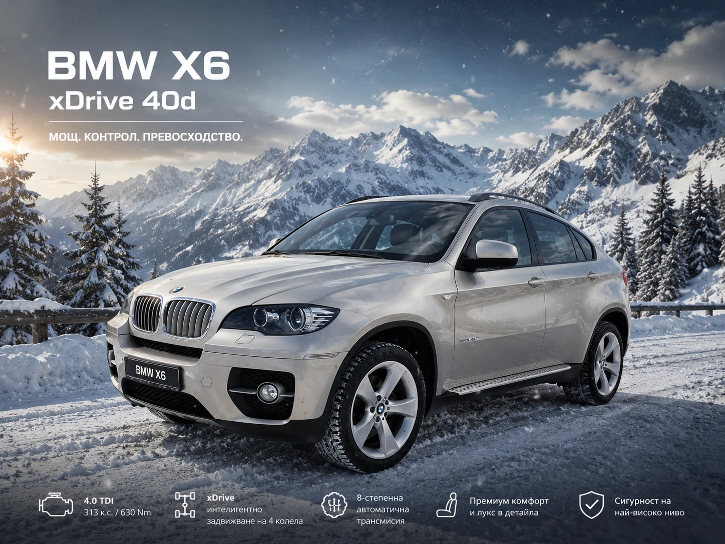 BMW X6 4.0D/313кс/Швейцария