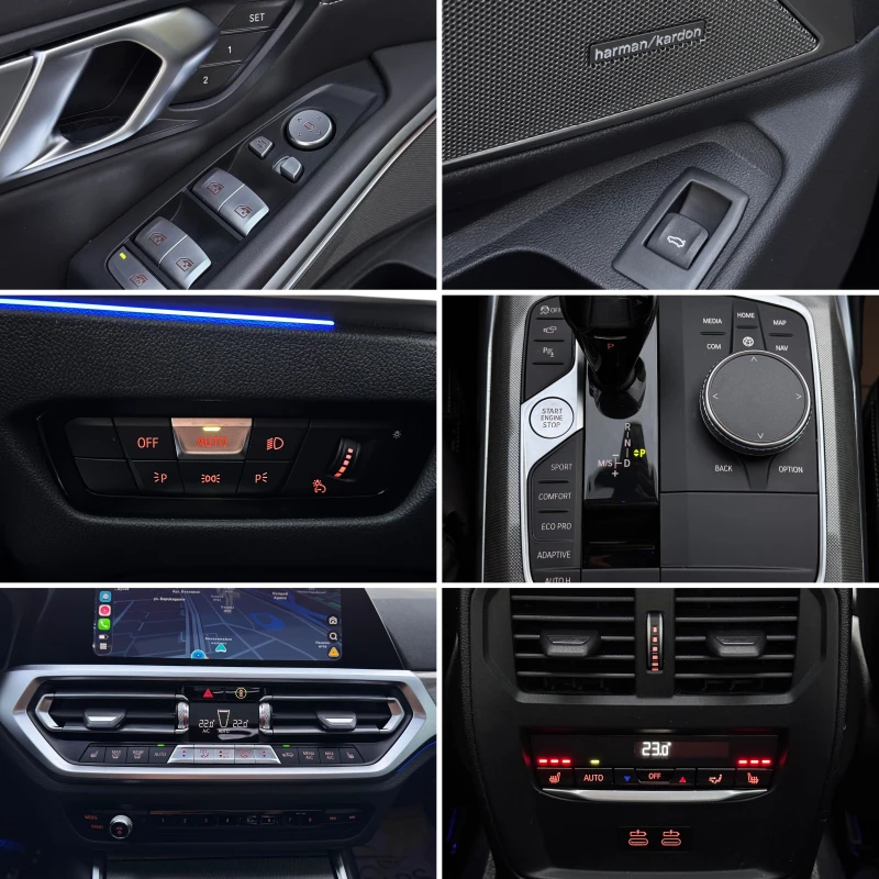 BMW 340 -M340i-Full-Laser-Keyless-Head up-Nappa-35000км-, снимка 12 - Автомобили и джипове - 52729449