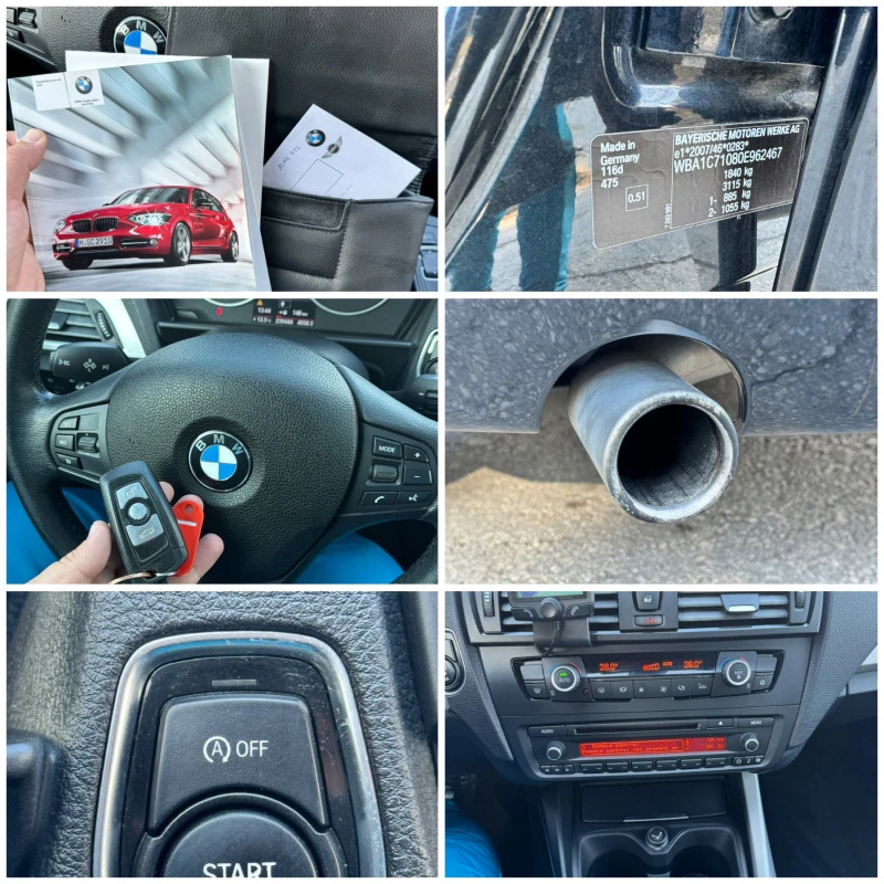 BMW 116 116d 2.0/DIGITAL/START STOP/NAVI/PARKTRONIK, снимка 15 - Автомобили и джипове - 47179019