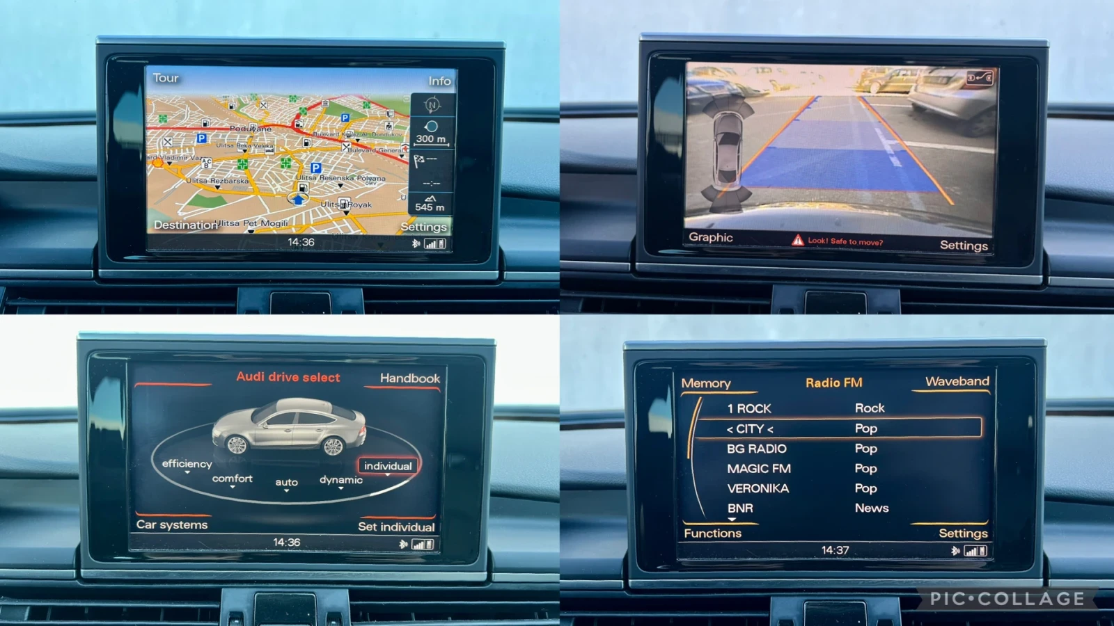 Audi A7 3.0 BiTdi 313к.с. LED/BOSE/КАМЕРА/ACTIVE SOUND, снимка 14 - Автомобили и джипове - 53774010