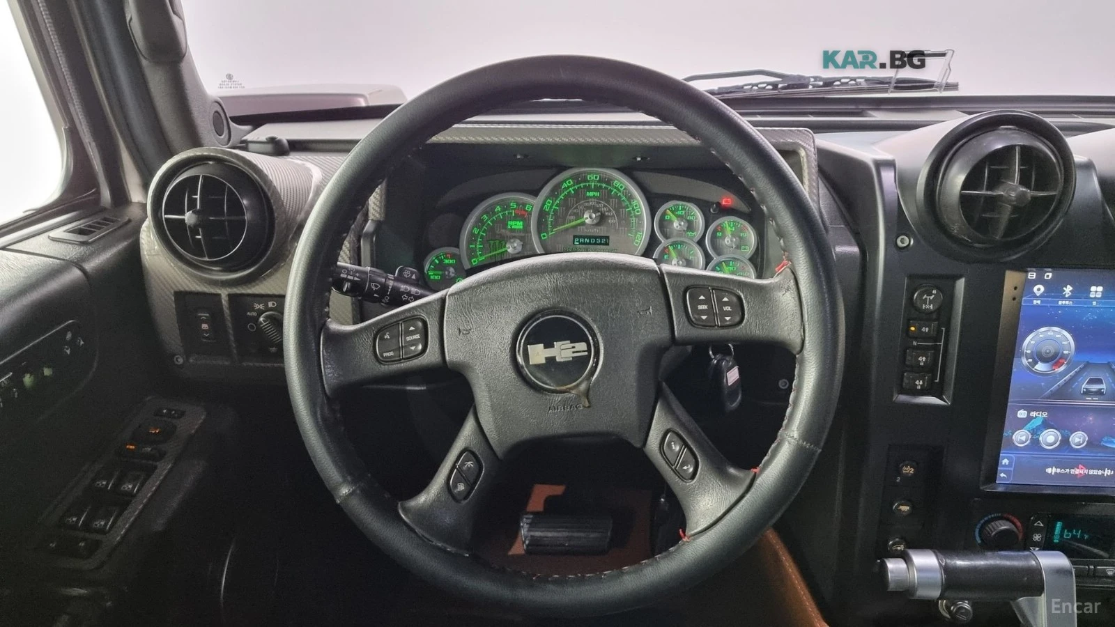 Hummer H2 6.0* SUT* КОЖА* ПОДГРЕВ* НАВИ* ШИБИДАХ* ANDROID, снимка 13 - Автомобили и джипове - 55033235