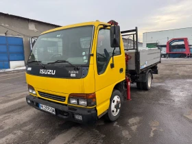 Isuzu Npr 3.0TD Тристранен Самосвал с Кран до 3.5т, снимка 8