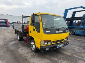 Isuzu Npr 3.0TD Тристранен Самосвал с Кран до 3.5т, снимка 9