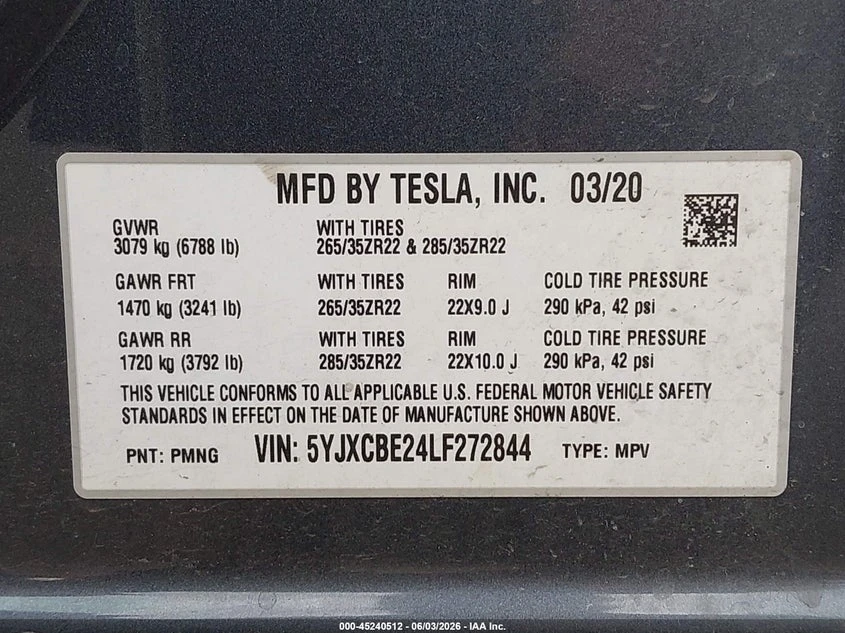 Tesla Model X Long Range Dual Motor All-Wheel Drive/Long Range P, снимка 9 - Автомобили и джипове - 55104342