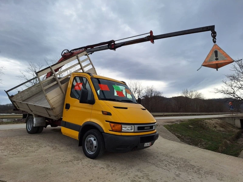 Iveco 35c13 до3, 5 тСАМОСВАЛ С 11 МЕТРА КРАН, 2.т. ШВЕЙЦАРИЯ, снимка 3 - Бусове и автобуси - 43489099