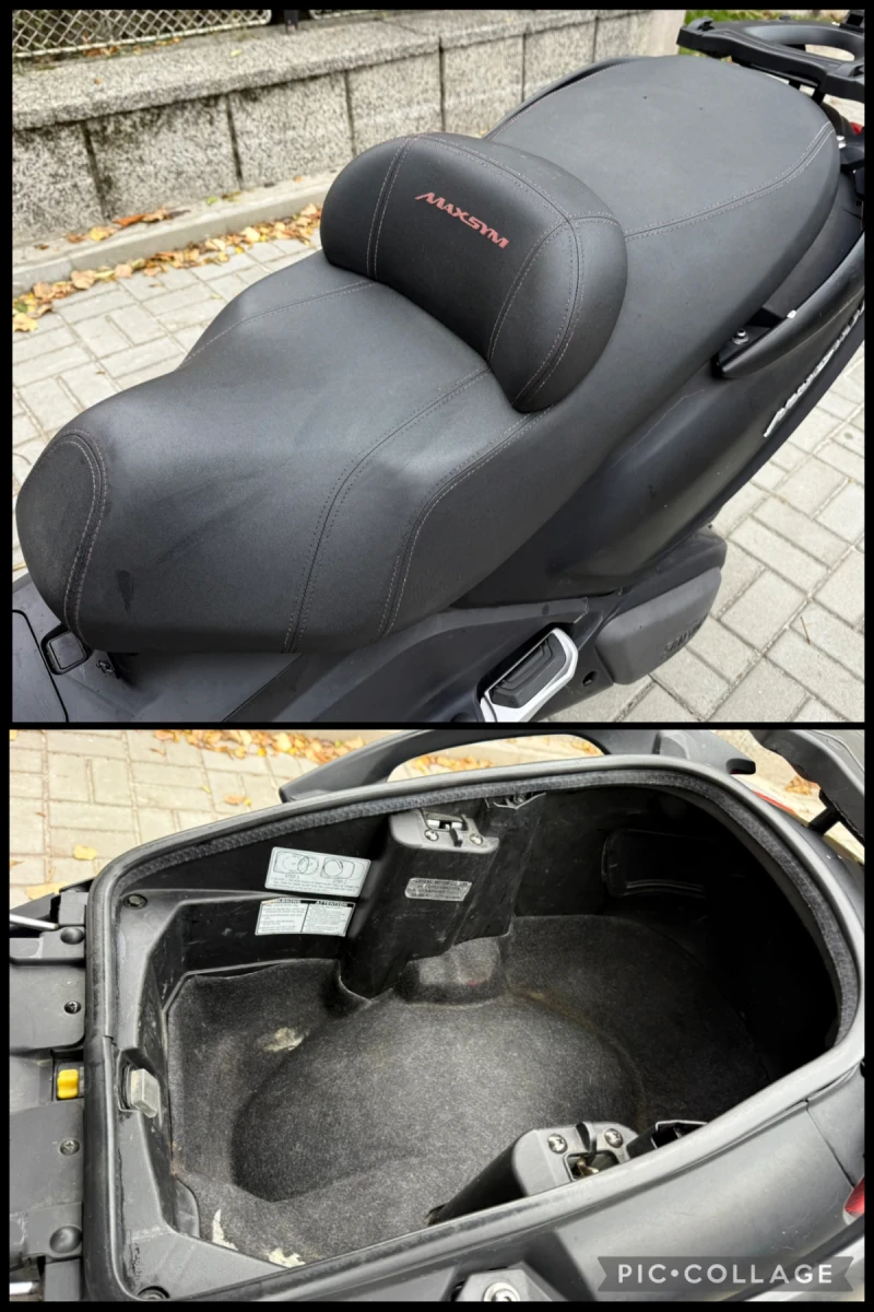 Sym Maxsym 600i ABS 05.2016г Нови гуми! * Черен Мат* , снимка 12 - Мотоциклети и мототехника - 52341995