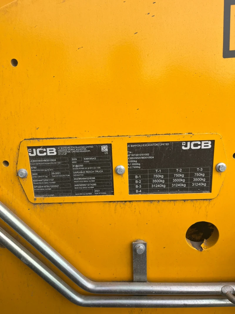 Телескопичен товарач JCB 536-95 AGRI , снимка 8 - Селскостопанска техника - 52228647