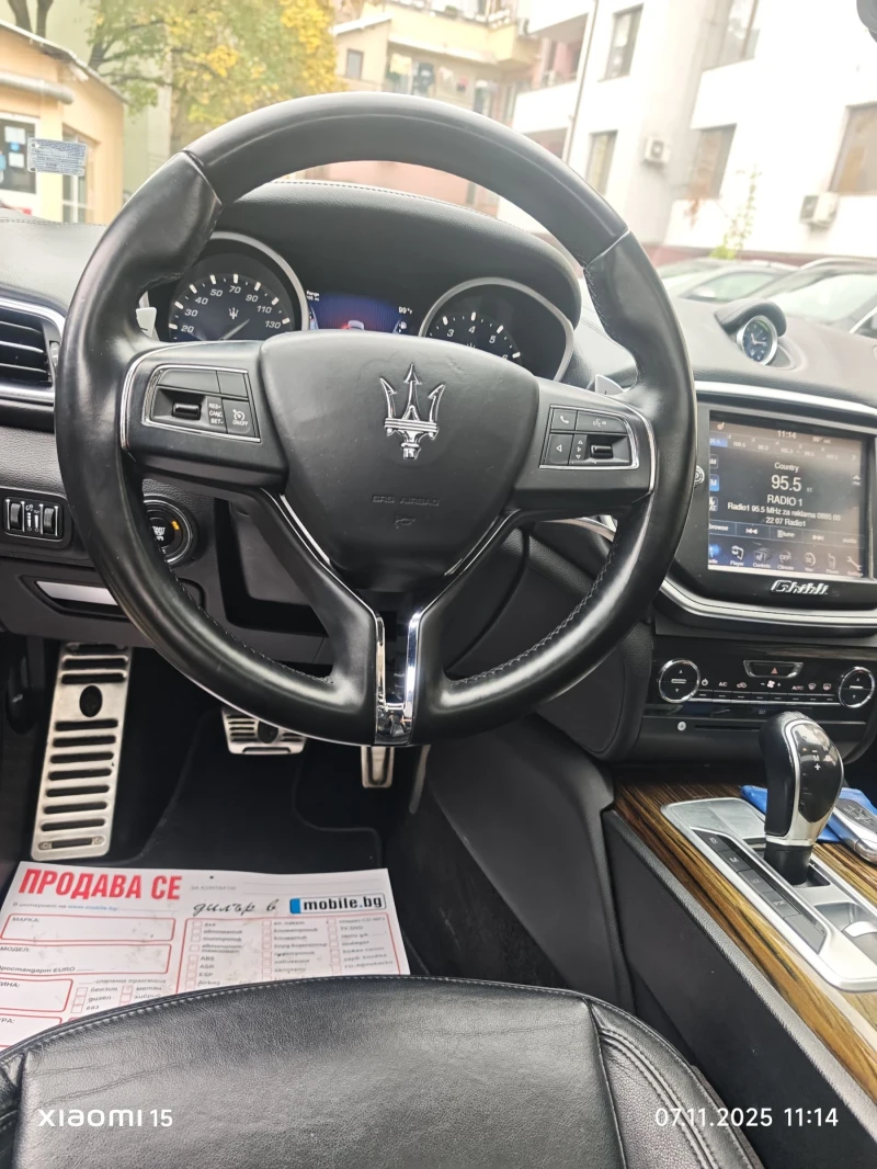 Maserati Ghibli SQ4, ПОДГРЕВ, ПАМЕТ, АЛКАНТАРА, ФЪЛ! , снимка 9 - Автомобили и джипове - 52330401