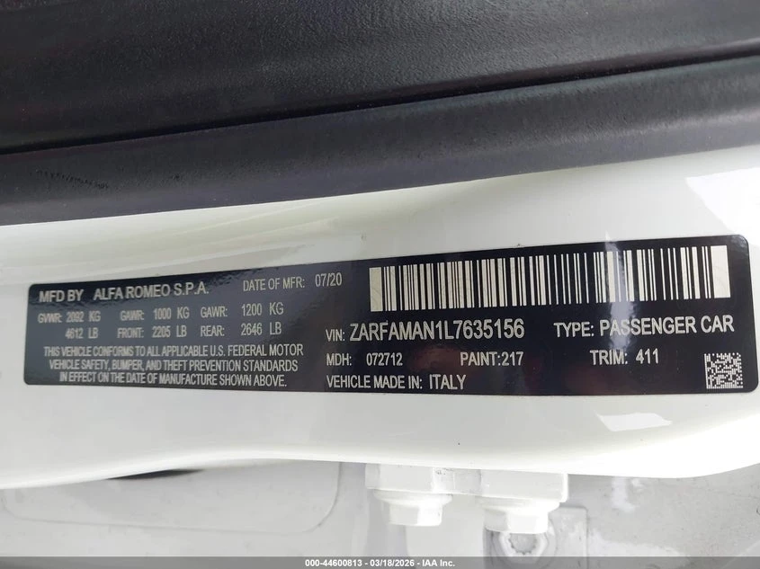 Alfa Romeo Giulia Sport Rwd, снимка 9 - Автомобили и джипове - 54185628