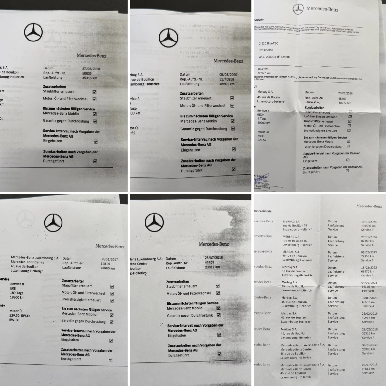 Mercedes-Benz C 220 D* СЕРВИЗНА КНИЖКА С ПЪЛНА ИСТОРИЯ В МЕРЦЕДЕС, снимка 17 - Автомобили и джипове - 55465388