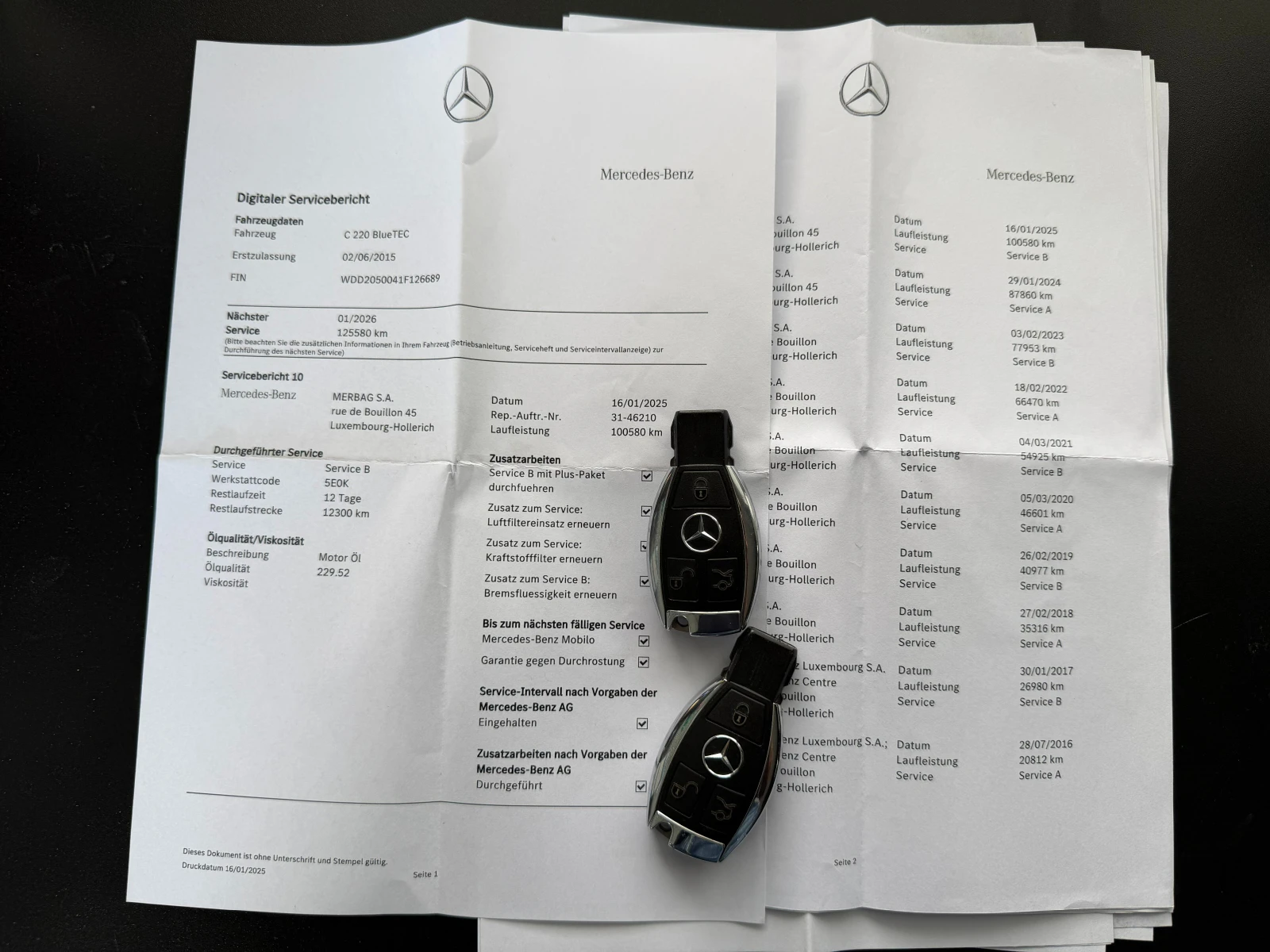 Mercedes-Benz C 220 D* СЕРВИЗНА КНИЖКА С ПЪЛНА ИСТОРИЯ В МЕРЦЕДЕС, снимка 15 - Автомобили и джипове - 55465388