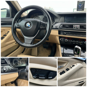BMW 530 Нави, кожа, мемори, ксенон, парктроник , снимка 14