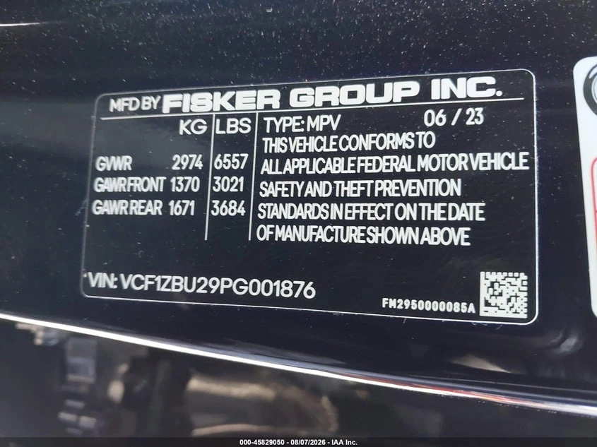 Fisker Ocean One AWD, снимка 9 - Автомобили и джипове - 55935333