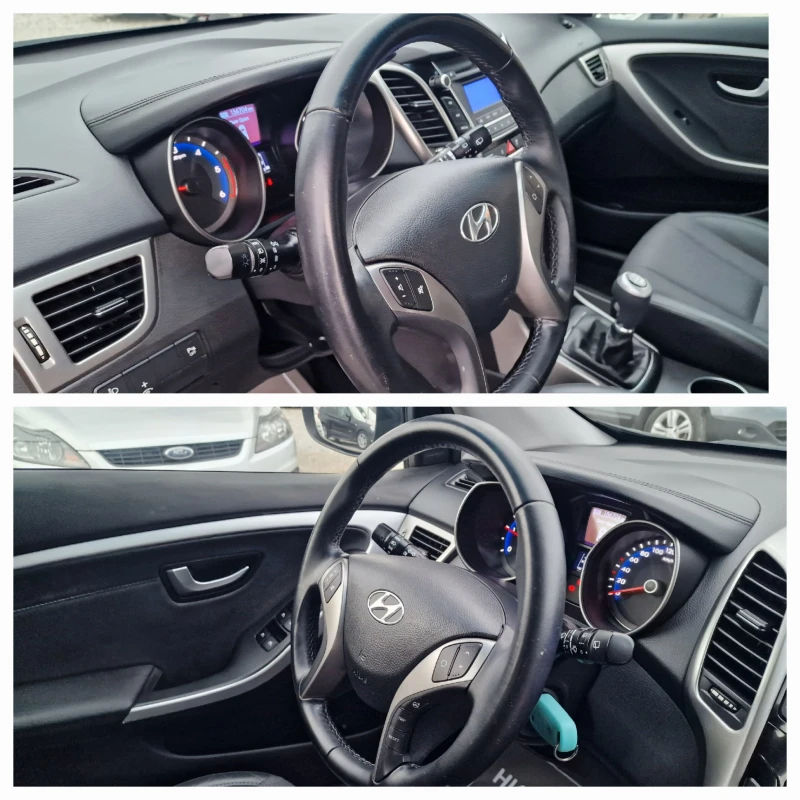 Hyundai I30 1.4CRDI-90k.s-КОЖЕН САЛОН-EURO 5, снимка 12 - Автомобили и джипове - 48538182