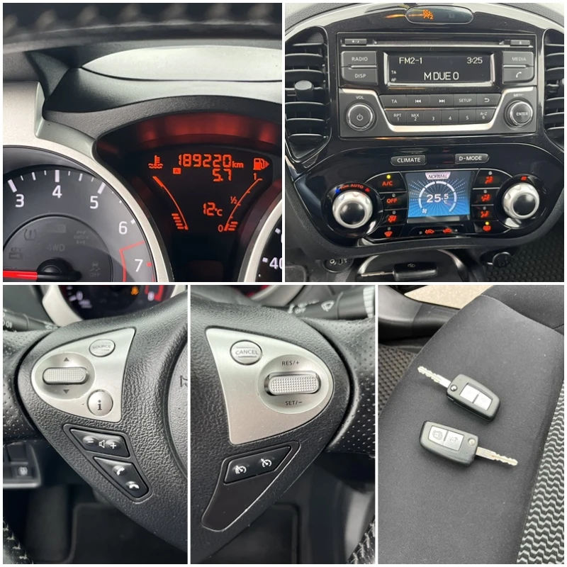 Nissan Juke 1.6I 115кс FACE ГАЗОВ ИНЖЕКЦИОН АВТОПИЛОТ ВНОС ИТ, снимка 13 - Автомобили и джипове - 51883995