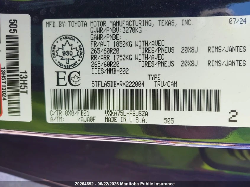 Toyota Tundra Sr5 V6 Crewmax, снимка 9 - Автомобили и джипове - 55073927