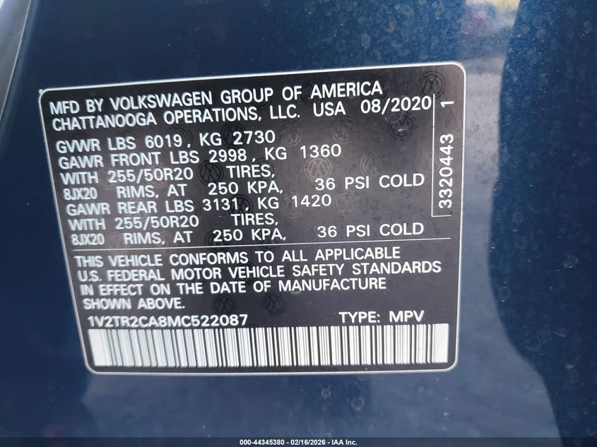 VW Atlas 3.6l Volkswagen 3.6L V6 Sel Premium - изображение 9