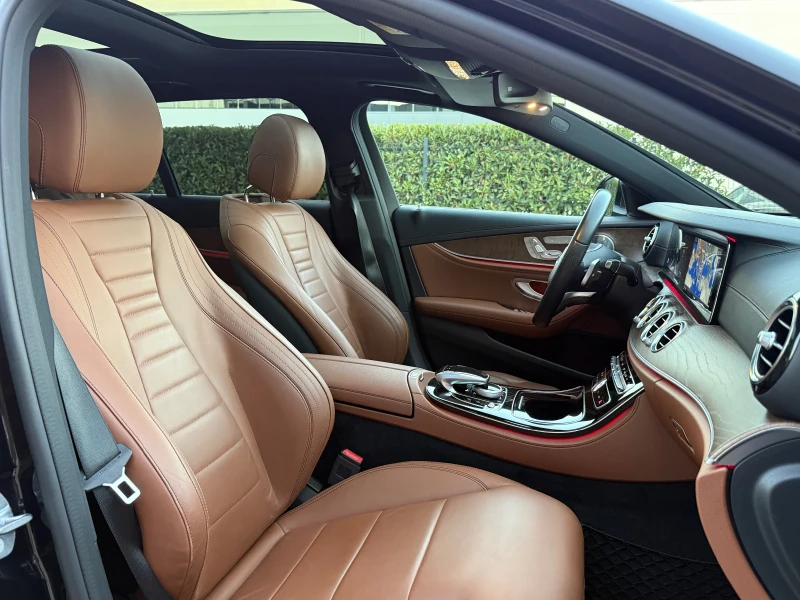 Mercedes-Benz E 220 AMG PREMIUM PLUS| DIGITAL| BURMESTER| ПЪЛНА ИСТОРИ, снимка 11 - Автомобили и джипове - 52481874