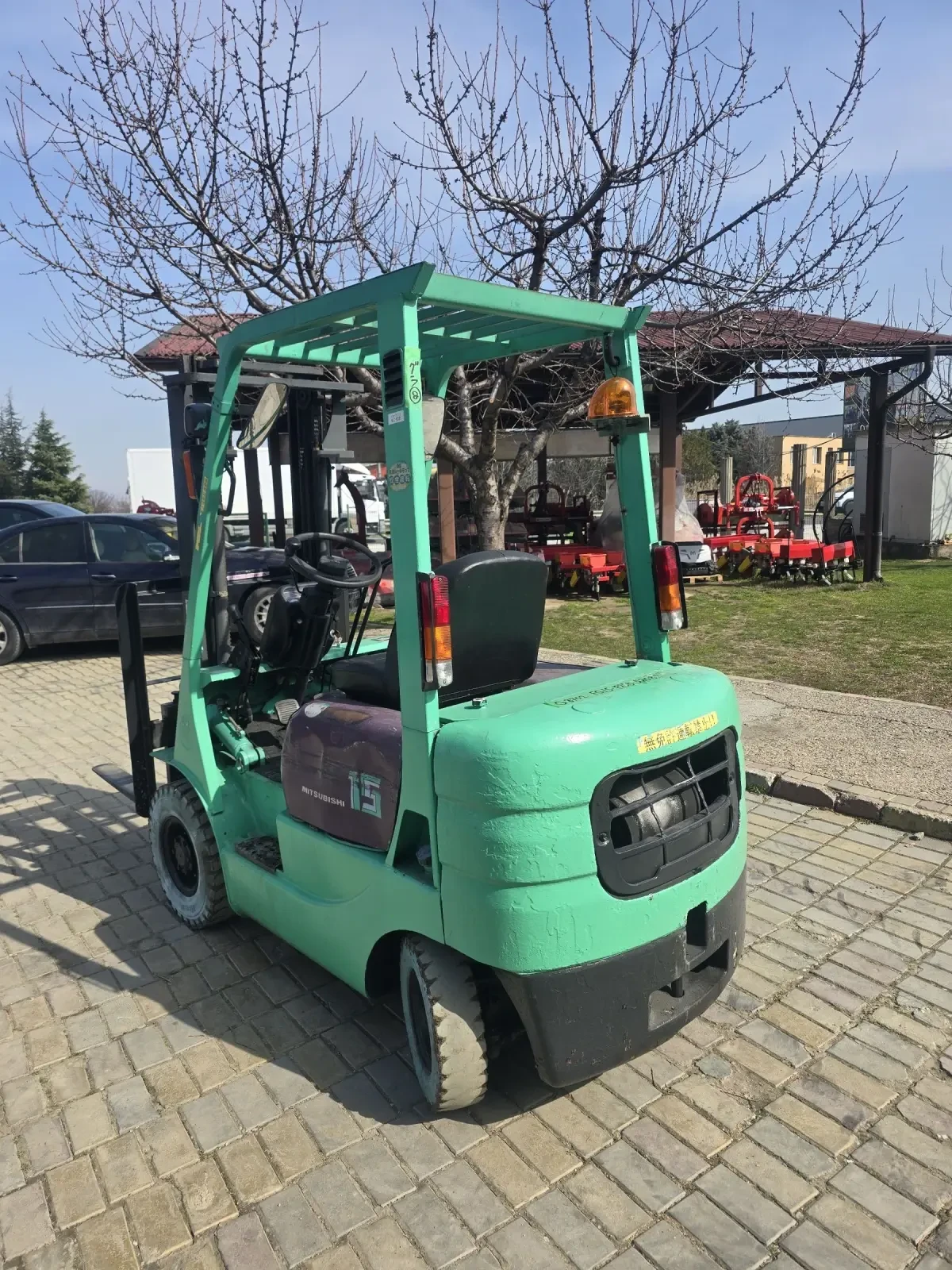 Мотокар Mitsubishi Бензин, вдига 1.5 тон, снимка 4 - Индустриална техника - 53705797