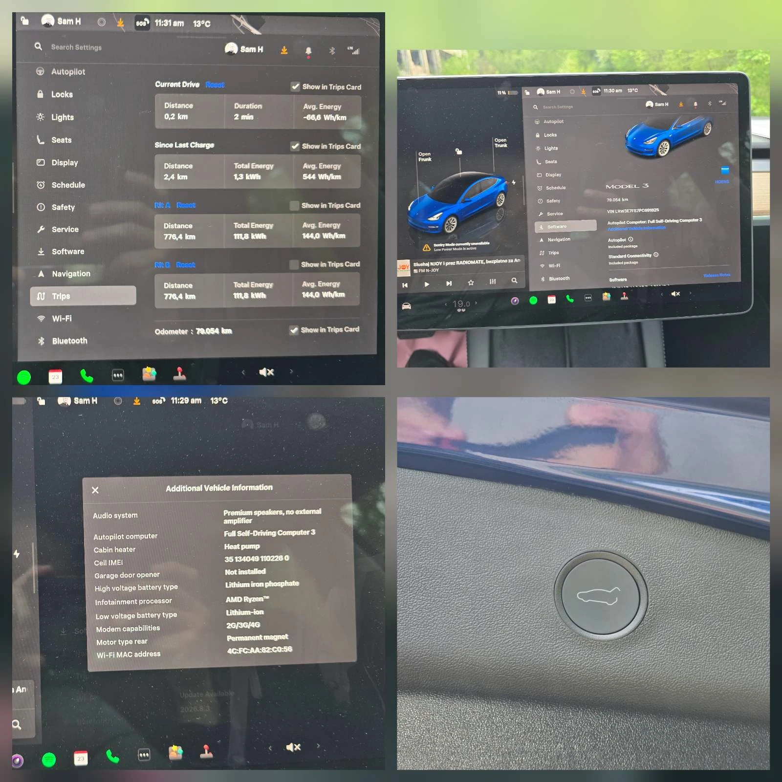 Tesla Model 3 RWD EU LFP Гаранция, снимка 11 - Автомобили и джипове - 54325484