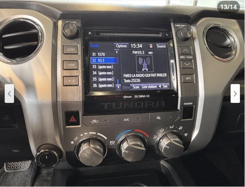 Toyota Tundra 5.7* V8* DOUBLE* CAB* ПОДГРЕВ* КАМЕРА* КЕЙЛЕС* , снимка 10 - Автомобили и джипове - 51890988