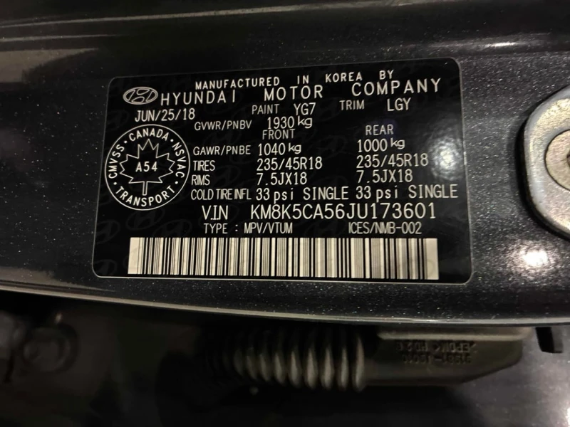 Hyundai Kona Ultimate  CARFAX, снимка 10 - Автомобили и джипове - 53302654