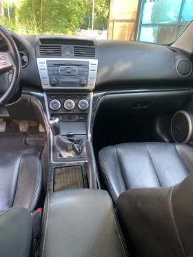 Mazda 6 2.0D-140к.с-6 ск-Кожен салон с памет, снимка 11