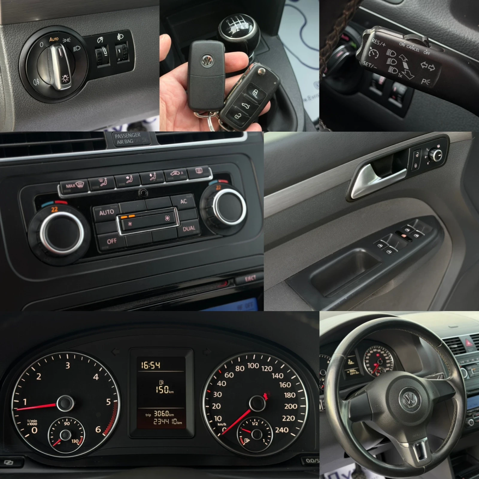 VW Touran 2.0TDI 140кс 6с 7- МЕСТА КЛИМАТРОНИК, снимка 17 - Автомобили и джипове - 53814567