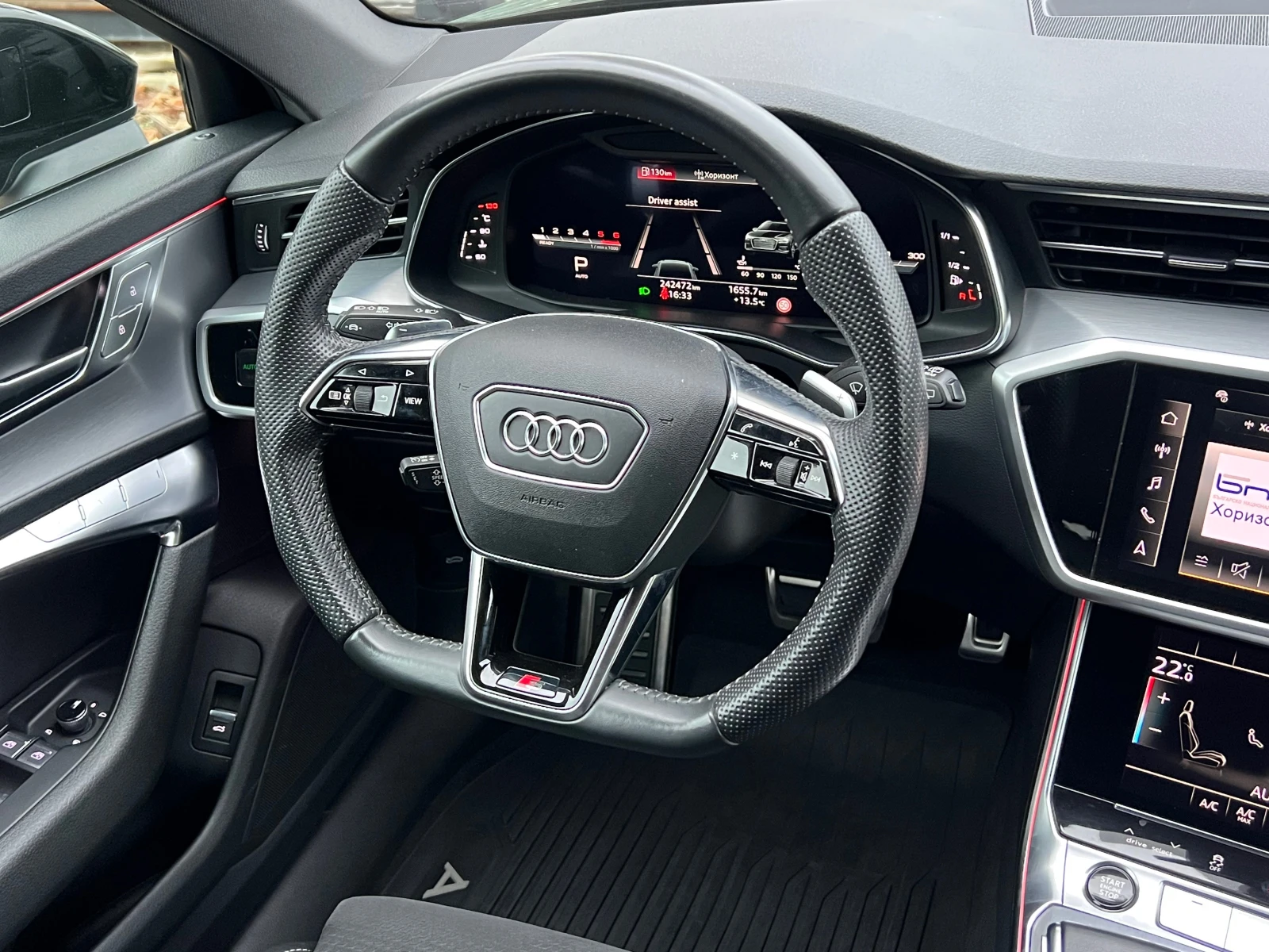 Audi A6 50TDI, MHEV, QUATTRO, 286ps, 21"BLACK, DISTRO,, снимка 11 - Автомобили и джипове - 54653446