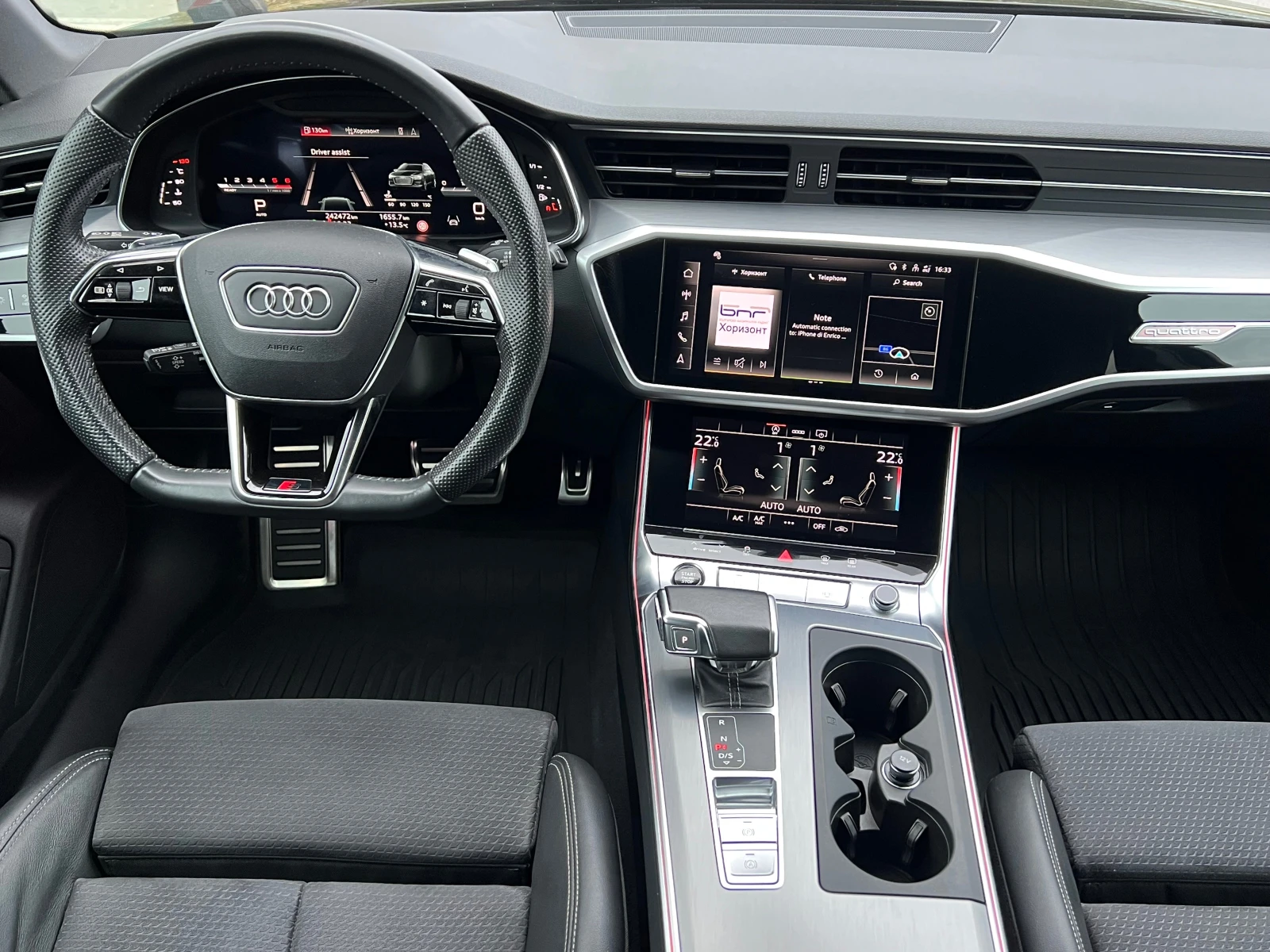 Audi A6 50TDI, MHEV, QUATTRO, 286ps, 21"BLACK, DISTRO,, снимка 9 - Автомобили и джипове - 54653446