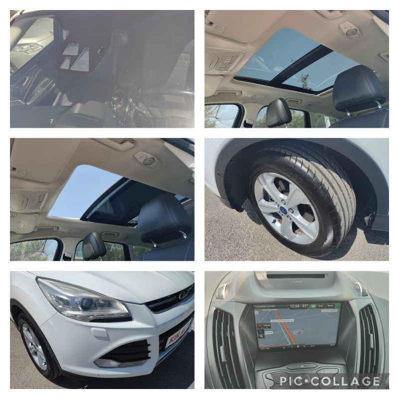 Ford Kuga 2.0TDCI-120ks-6sk-ПАНОРАМА-ШИБЕДАХ-КОЖА-НАВИГАЦИЯ, снимка 15 - Автомобили и джипове - 49738992