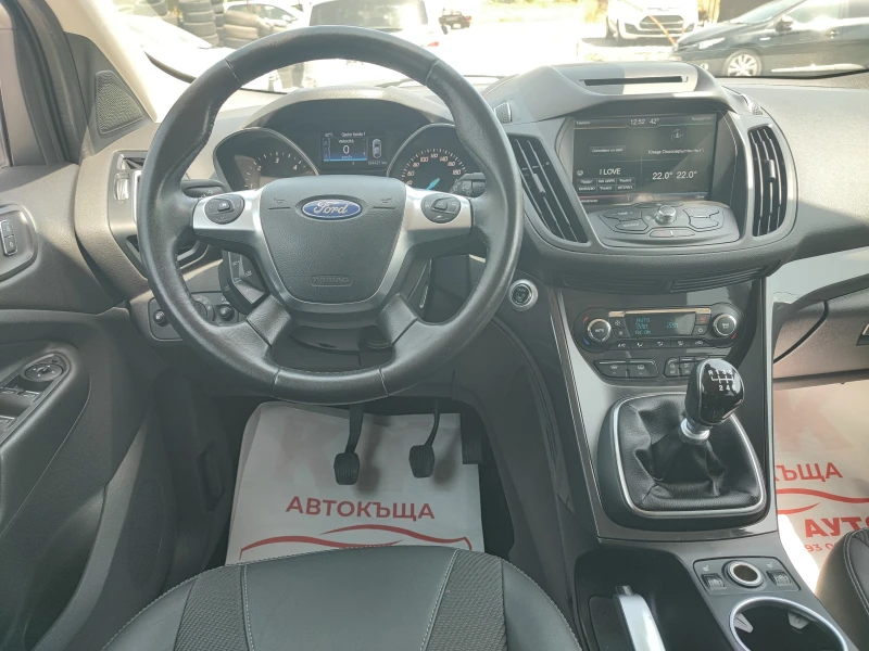 Ford Kuga 2.0TDCI-120ks-6sk-ПАНОРАМА-ШИБЕДАХ-КОЖА-НАВИГАЦИЯ, снимка 11 - Автомобили и джипове - 49738992