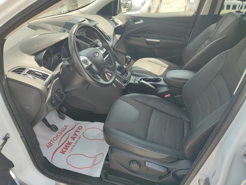 Ford Kuga 2.0TDCI-120ks-6sk-ПАНОРАМА-ШИБЕДАХ-КОЖА-НАВИГАЦИЯ, снимка 9 - Автомобили и джипове - 49738992