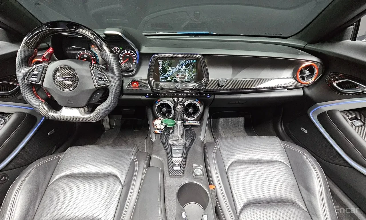 Chevrolet Camaro 6.2 V 8 Уникат* Карбон * Лед индикатор на волана , снимка 17 - Автомобили и джипове - 55653500