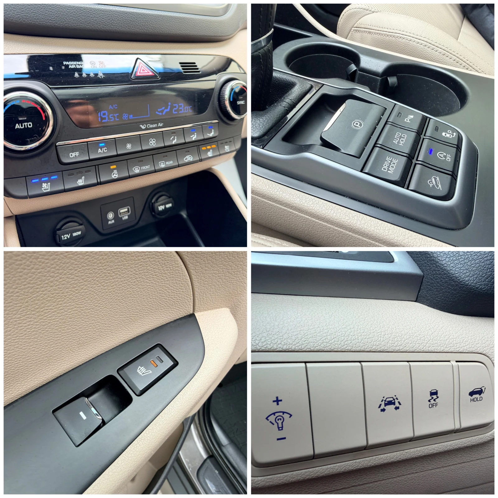 Hyundai Tucson 1.7CRDI PREMIUM PANORAMA PODGREV OBDUHVANE KEYLESS, снимка 13 - Автомобили и джипове - 54459150