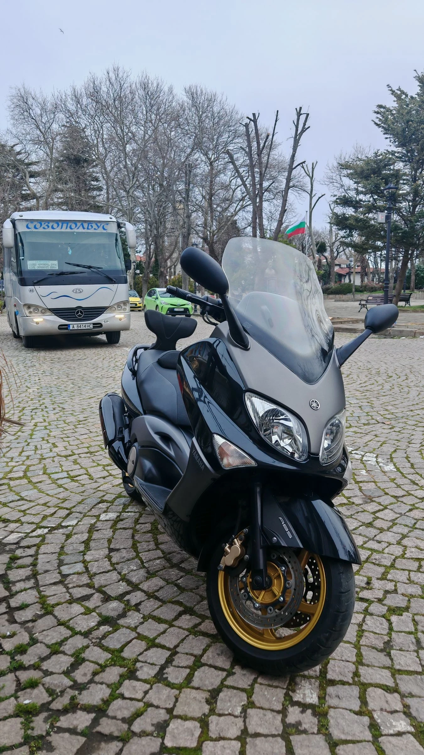 Yamaha T-max 500 ABS, ВИДЕО, ГО