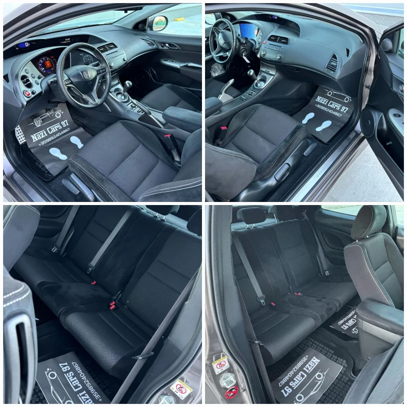 Honda Civic 1.8 i-vtec/140к.с./БЕНЗИН-ГАЗ/TYPE S, снимка 10 - Автомобили и джипове - 49818388
