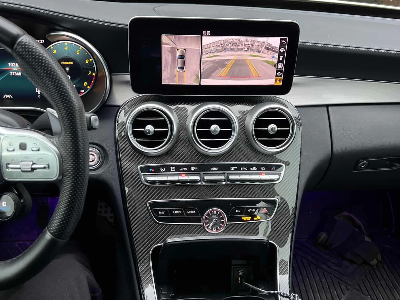Mercedes-Benz C 63 AMG S | DISTRONIC | ОБДХУВАНЕ | BURMESTER | ГЕНЕРАЦИЯ , снимка 9 - Автомобили и джипове - 54479845