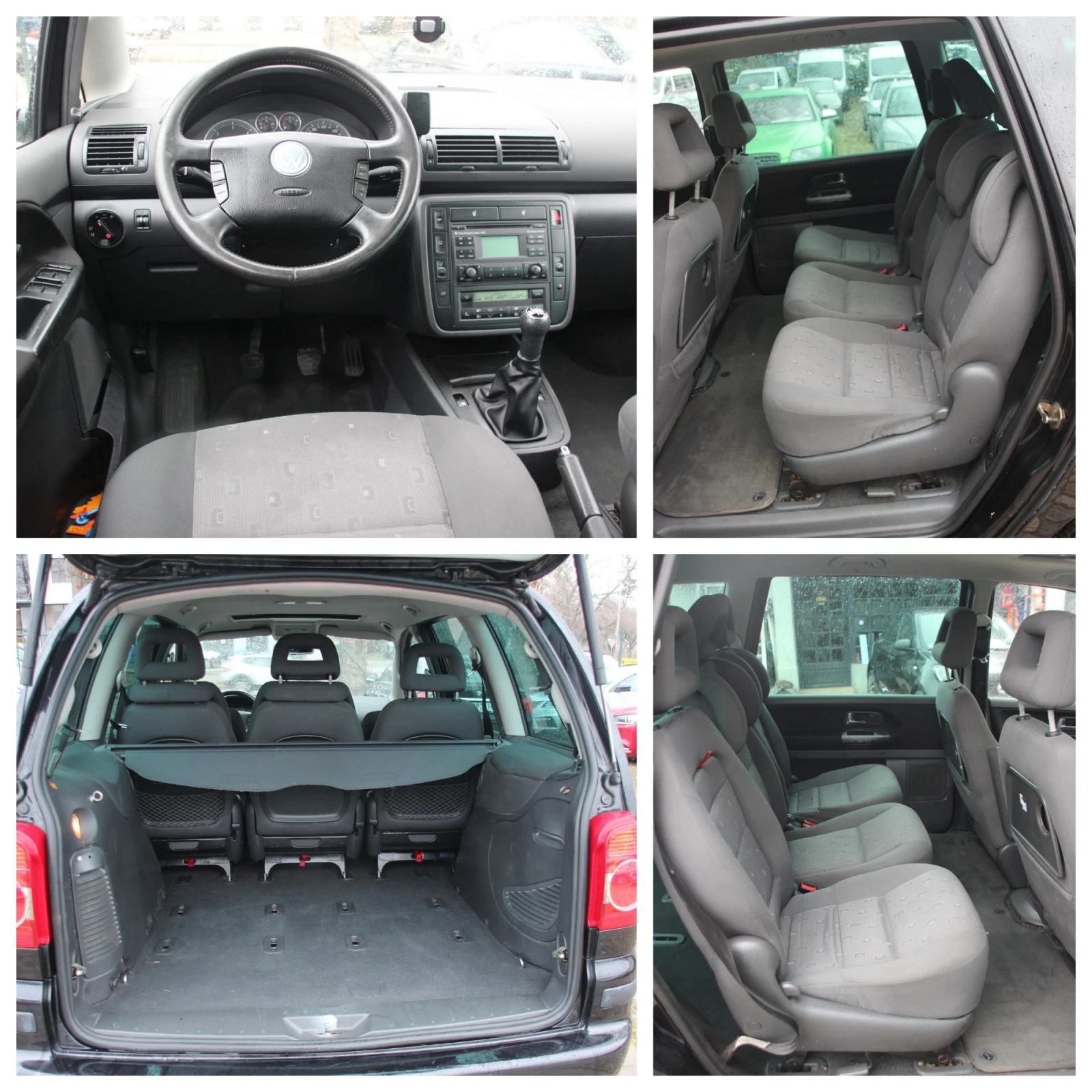 VW Sharan 1.9 TDI 131 кс. 6+ 1 МЕСТА НОВ ВНОС  , снимка 14 - Автомобили и джипове - 56040357