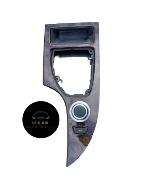 Лайстна барче скоростен лост BMW e60/e61 LCI с бутон и джойстик за CCC, снимка 2