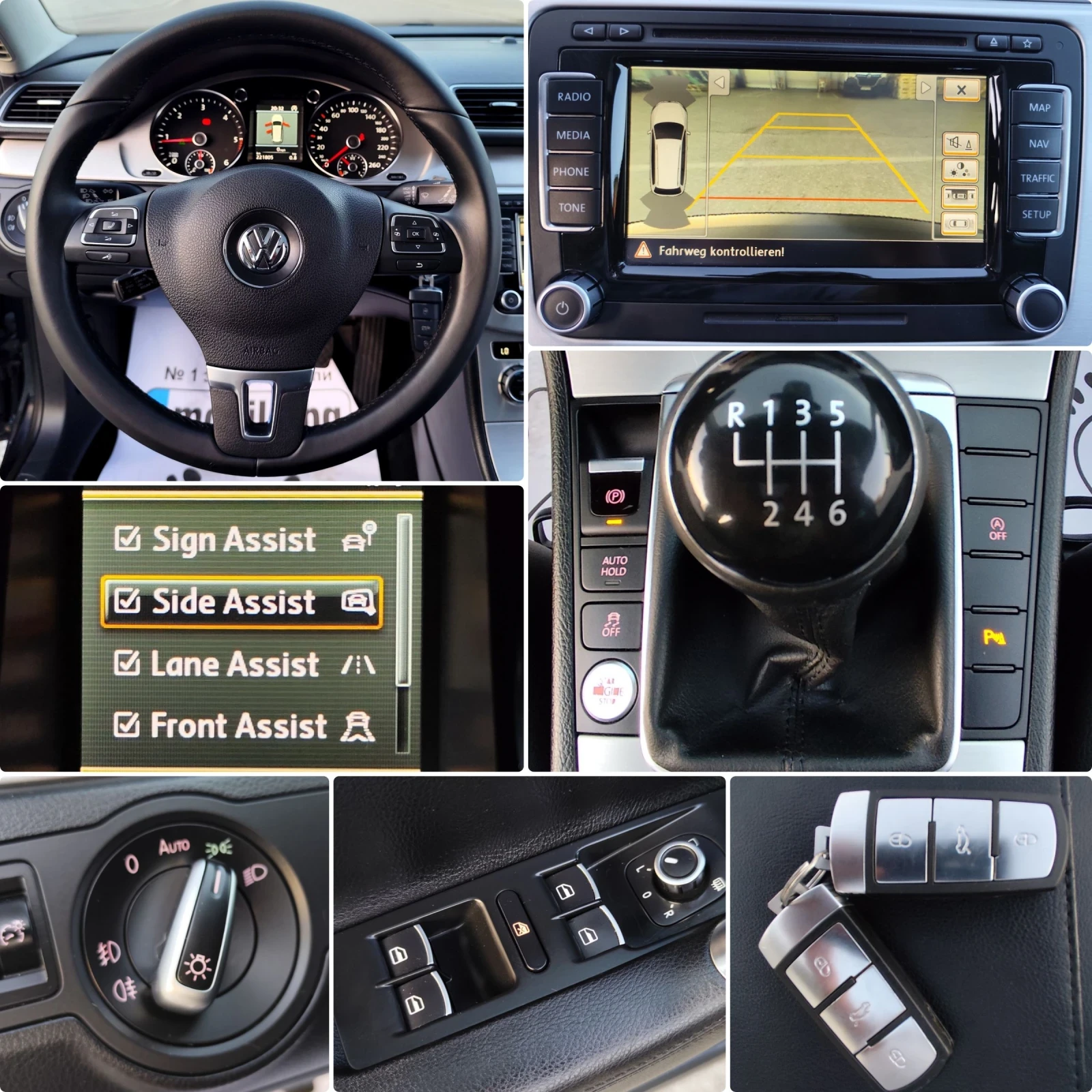 VW Passat 2.0-LED-NAVI-DISTRONIK-KEYLESS-GO-ПАНОРАМА-КАМЕРА, снимка 15 - Автомобили и джипове - 55084126