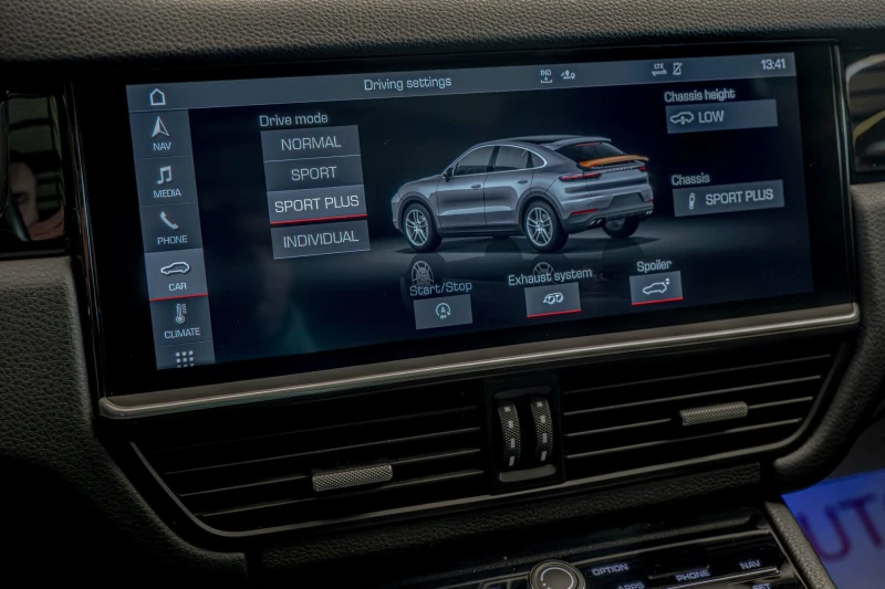 Porsche Cayenne Coupe/PDLS/Sport/Chrono/Камера/MCB/PTM/PVTS Plus, снимка 11 - Автомобили и джипове - 52792684
