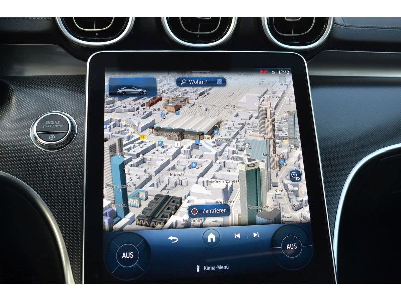 Mercedes-Benz C 220 AMG/200HP/PANO/ADVANTAGE-PLUS/NIGHT/MEMORY//421v, снимка 9 - Автомобили и джипове - 50286870