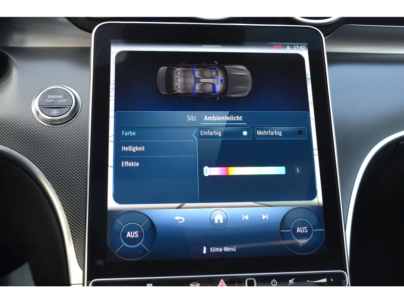 Mercedes-Benz C 220 AMG/200HP/PANO/ADVANTAGE-PLUS/NIGHT/MEMORY//421v, снимка 11 - Автомобили и джипове - 50286870