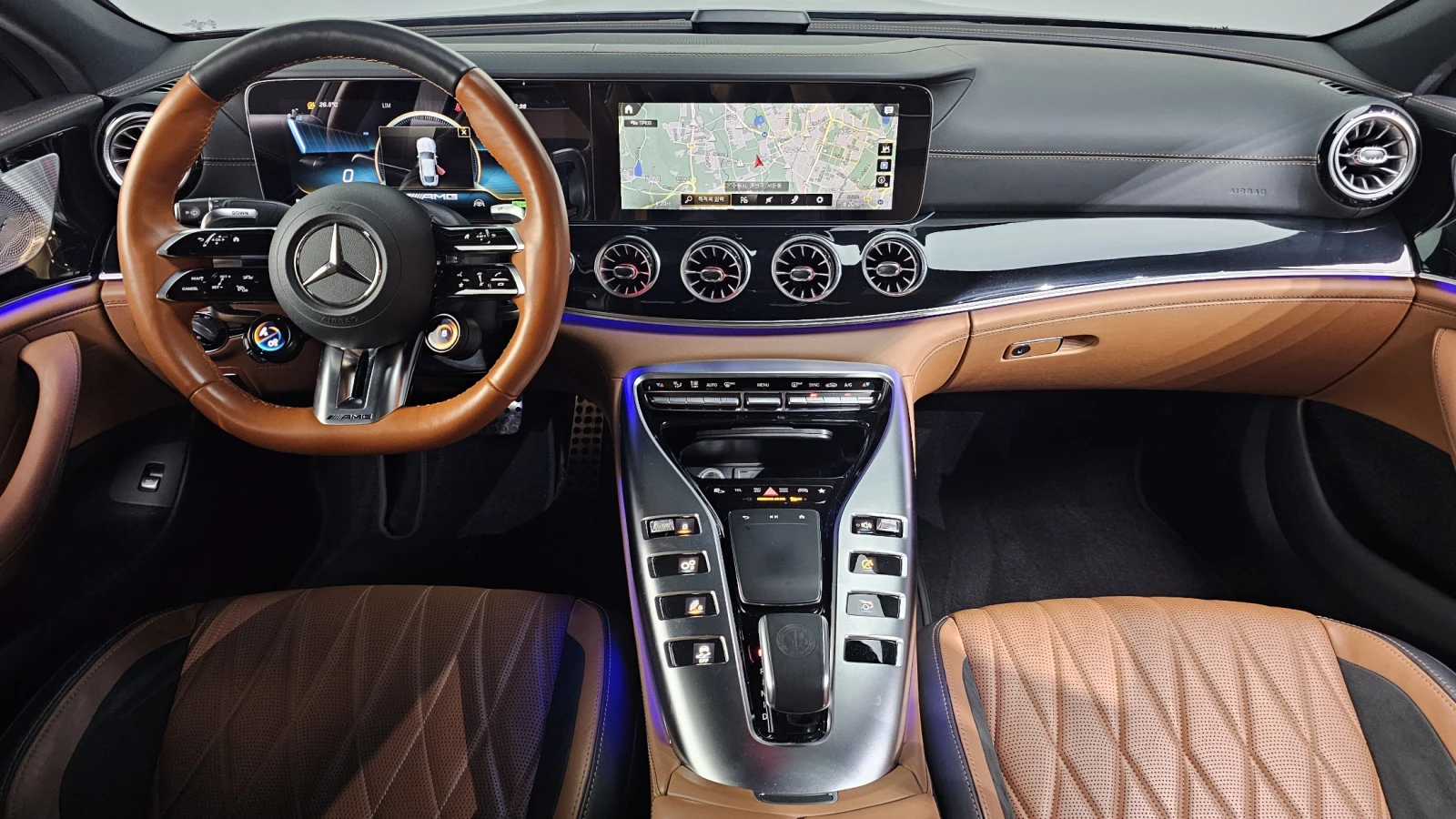 Mercedes-Benz GT 43AMG* 360* HUD* ОБДУХ* DIS* NAPPA* КРАЙНА ЦЕНА, снимка 7 - Автомобили и джипове - 55477931