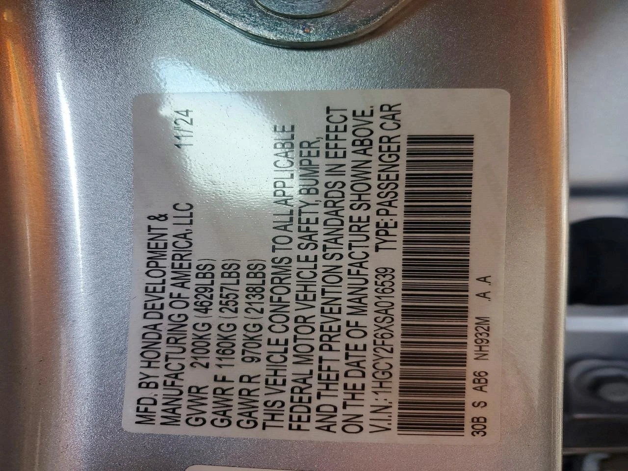 Honda Accord 2.0l Hybrid Exl, снимка 12 - Автомобили и джипове - 55107114
