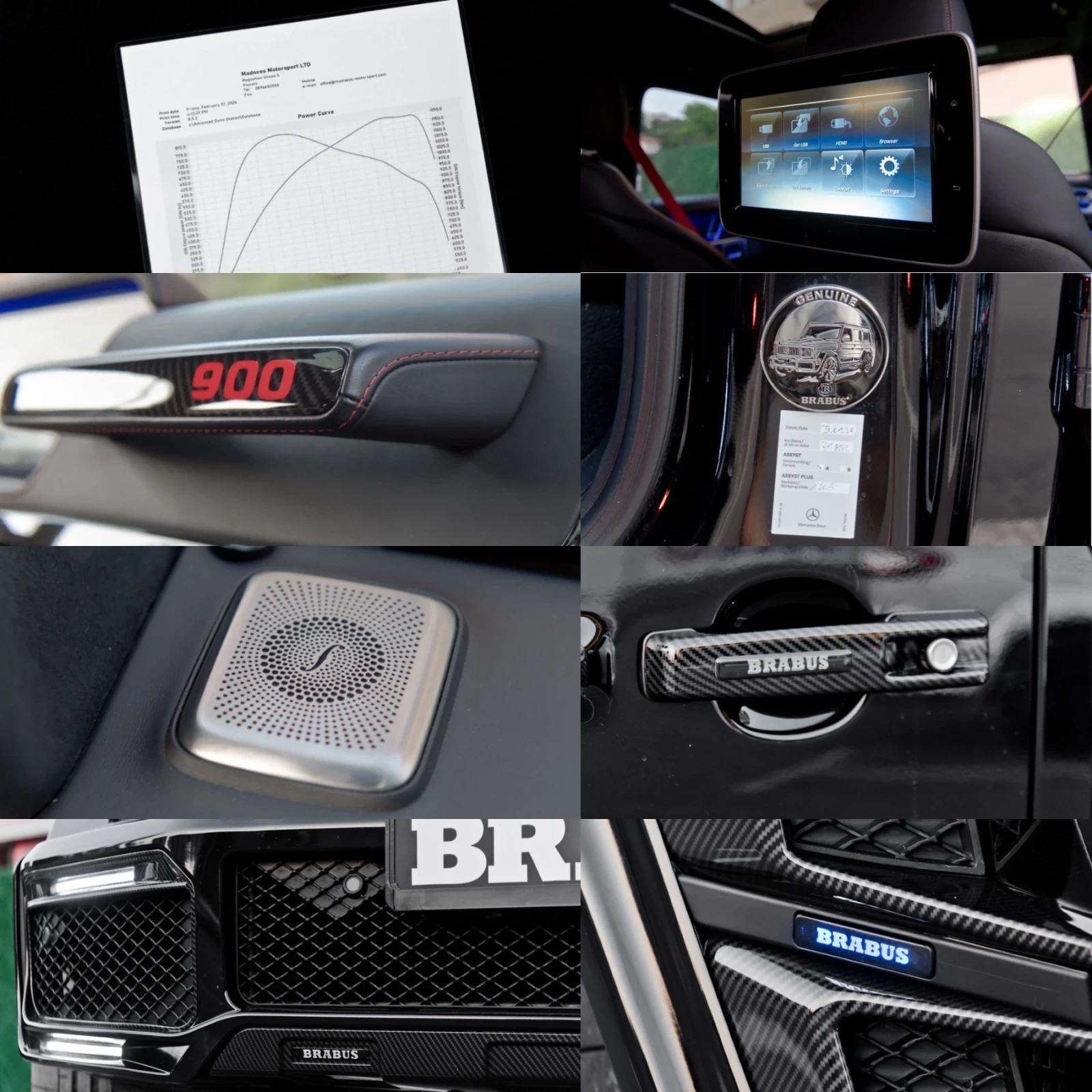 Mercedes-Benz G 63 AMG /BRABUS 900/79 ХИЛ.КМ/24  ДЖАНТИ BRABUS/DESIGNO/BU, снимка 11 - Автомобили и джипове - 55437628